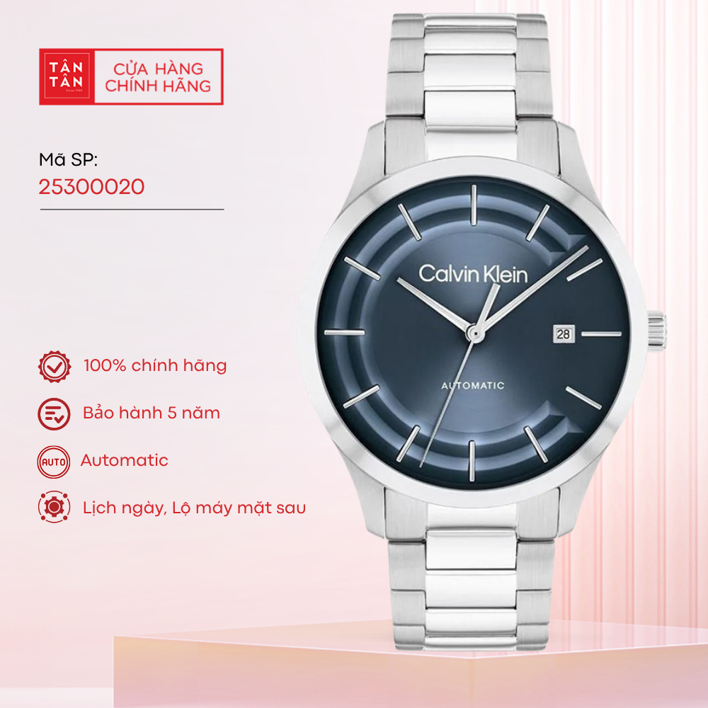 Đồng Hồ Nam Calvin Klein Iconic 25300020 Automatic 40mm - Đồng Hồ Tân Tân