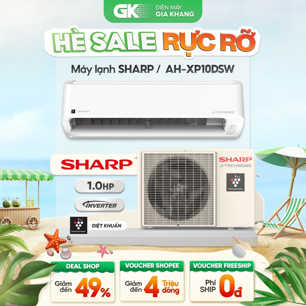 AH-XP18DSW | AH-XP13DSW | AH-XP10DSW Máy Lạnh Sharp Inverter [Freeship HCM]