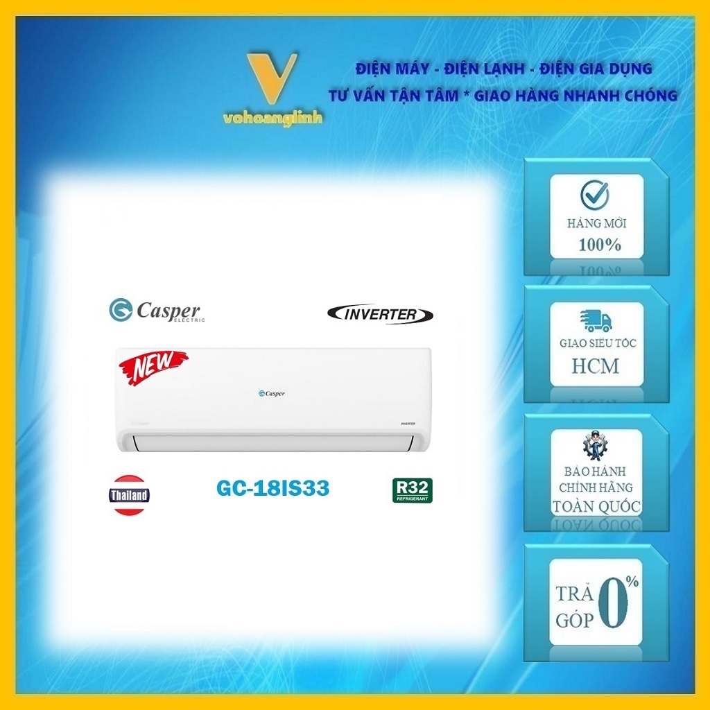 Máy Lạnh Casper Inverter 2.0 HP GC-18IS33