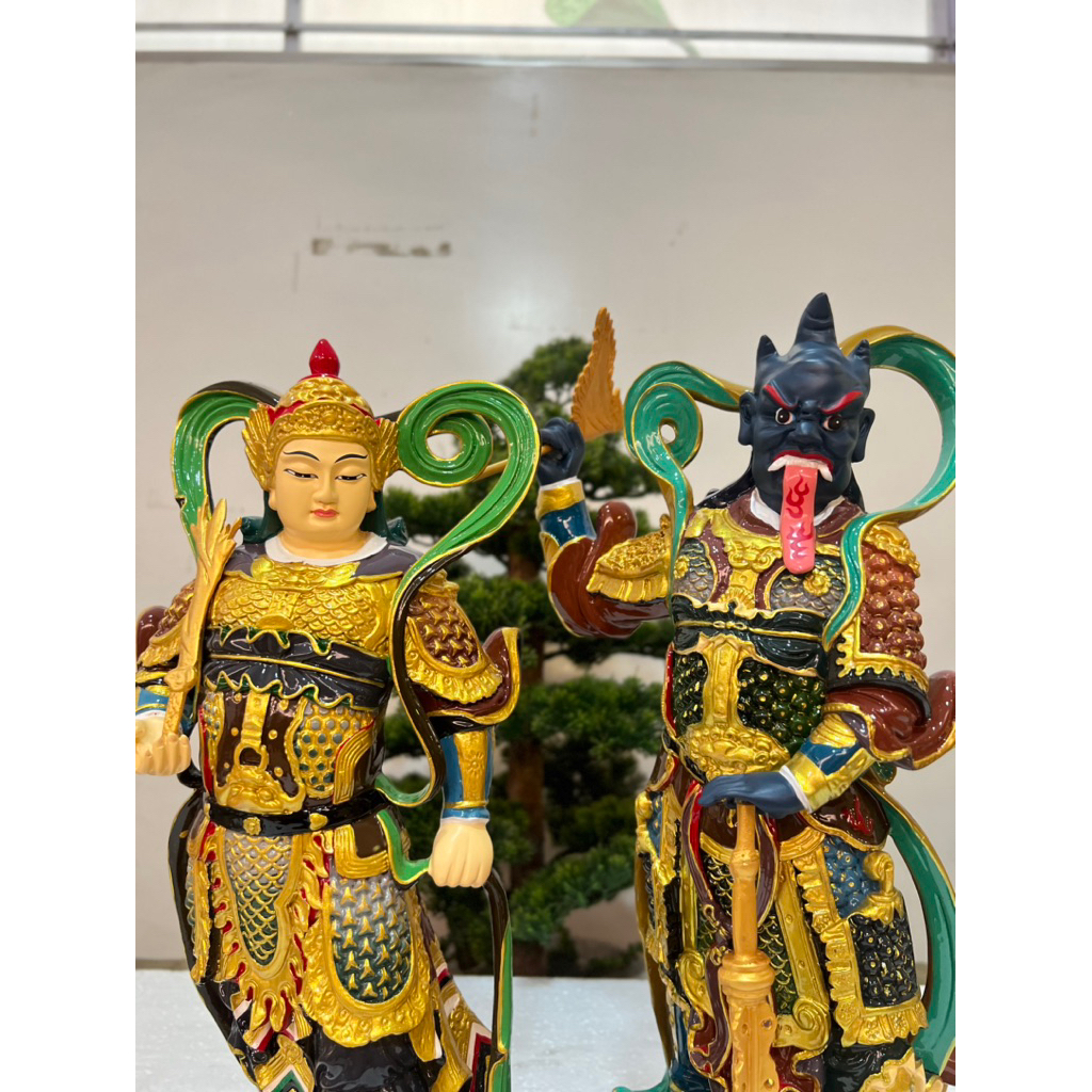Bộ 02 Tượng tiêu diện hộ pháp 40cm