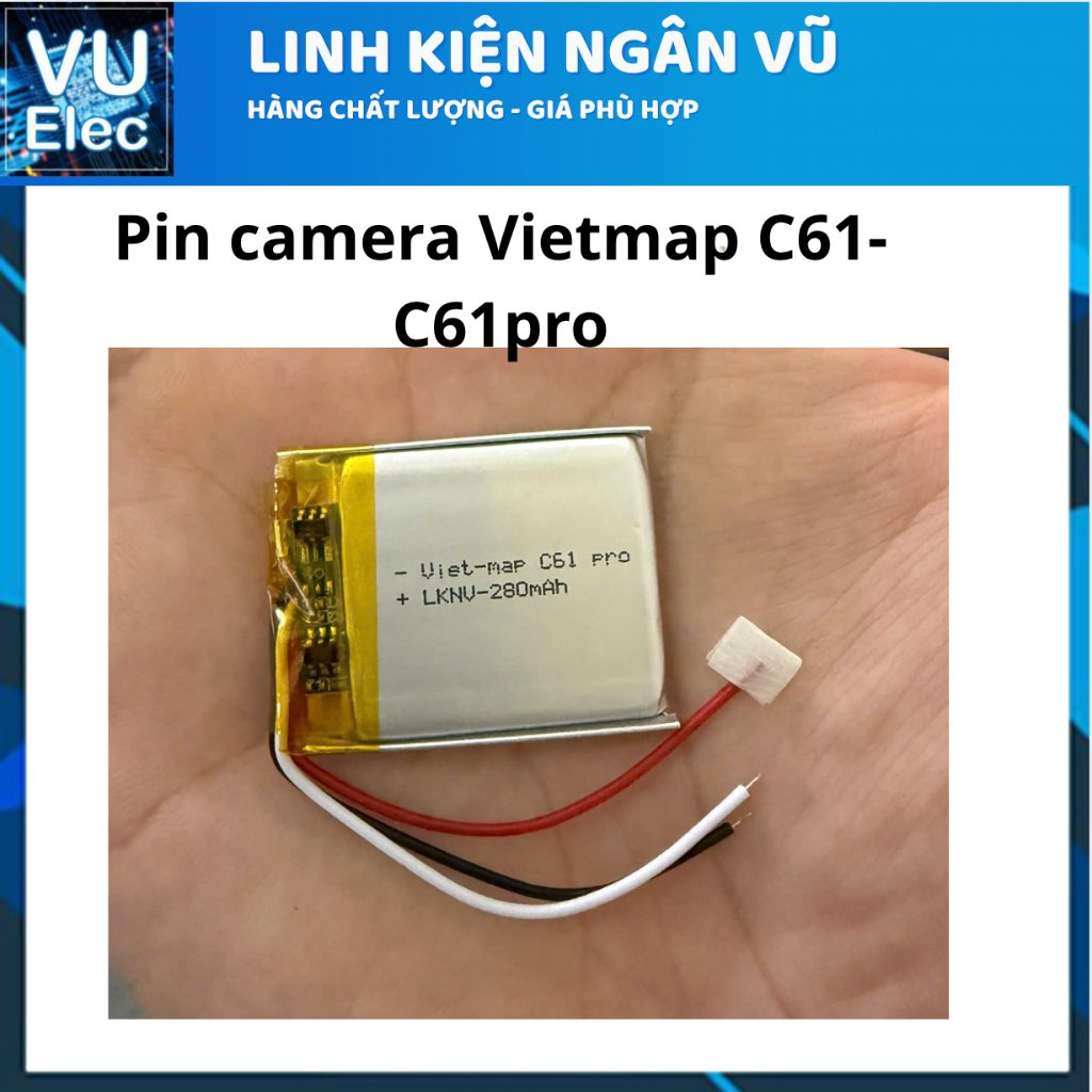 Pin cho Camera hành trình vietmap C61 pro - pin camera C61