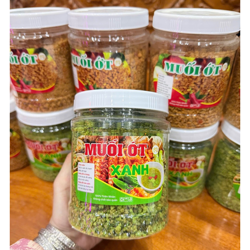 500gr Muối Ớt Xanh . Muối Ớt Đỏ