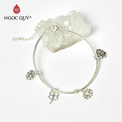 Vòng tay phối charm - Mẫu VC0968 - Ngọc Quý