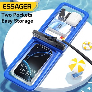 ESSAGER VẬN CHUYỂN NHANH IPX8 Túi Chống Nước Điện Thoại , Túi Bảo Vệ Điện Thoại Dưới Nước