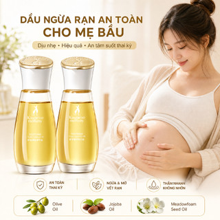 Dầu Rạn Da Cho Bà Bầu Tự Nhiên Thấm Nhanh Giúp Da Mềm Mịn Tăng Đàn Hồi Dưỡng Ẩm Cho Da Nhạy Cảm 50ml