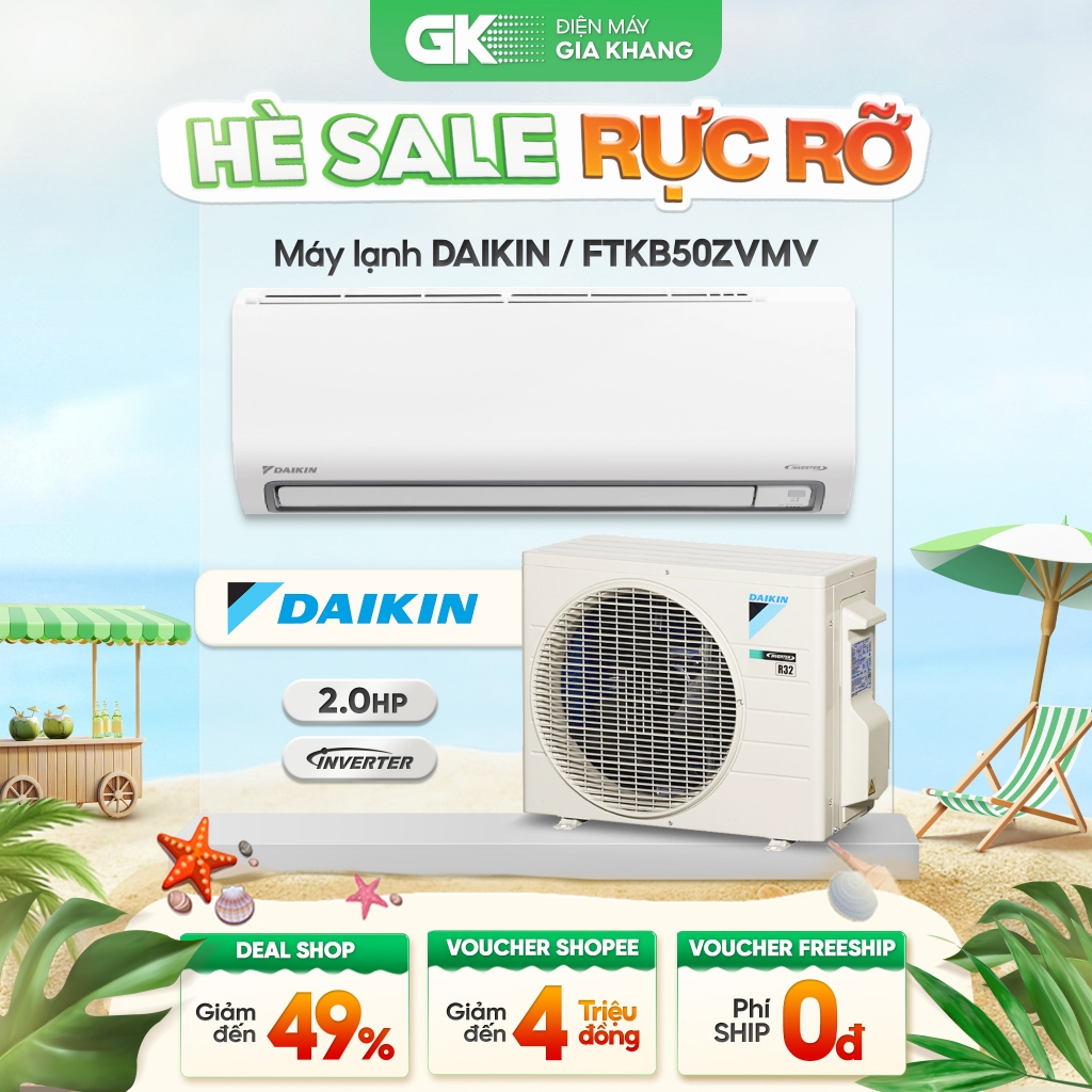 [Phí Lắp đặt 0Đ HN HCM] FTKB25ZVMV | FTKB35ZVMV | FTKB50ZVMV | FTKB60ZVMV - Máy Lạnh DAIKIN Inverter