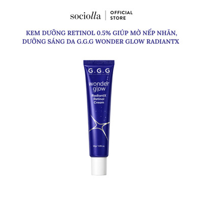 Kem Dưỡng Retinol 0.5% Giúp Mờ Nếp Nhăn, Dưỡng Sáng Da G.G.G Wonder Glow RadiantX Retinol Cream