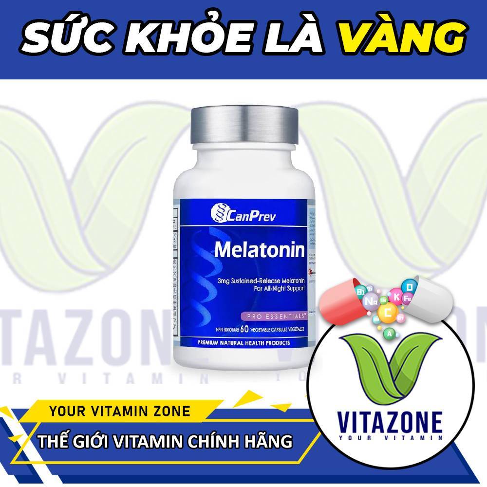 CanPrev Melatonin 3mg Hỗ Trợ Giấc Ngủ Cho Người Thường Xuyên Thức Khuya