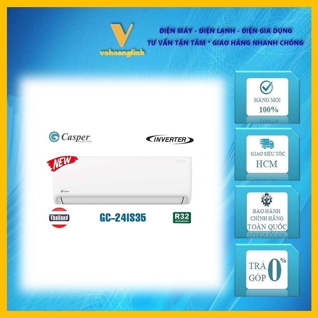 Máy Lạnh Casper Inverter 2.5 HP GC-24IS35