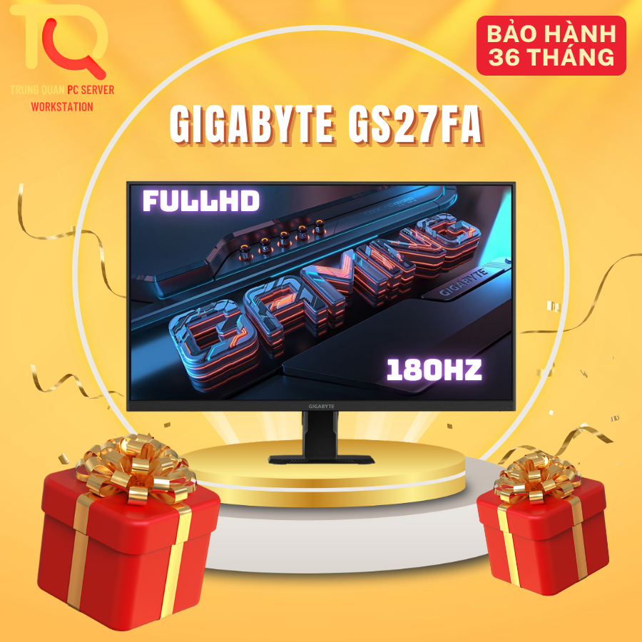 Màn hình Gaming GIGABYTE GS27FA  (27 inch - IPS - FHD - 180Hz - 1ms)
