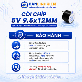 Còi Chíp 5V 9.5x12MM