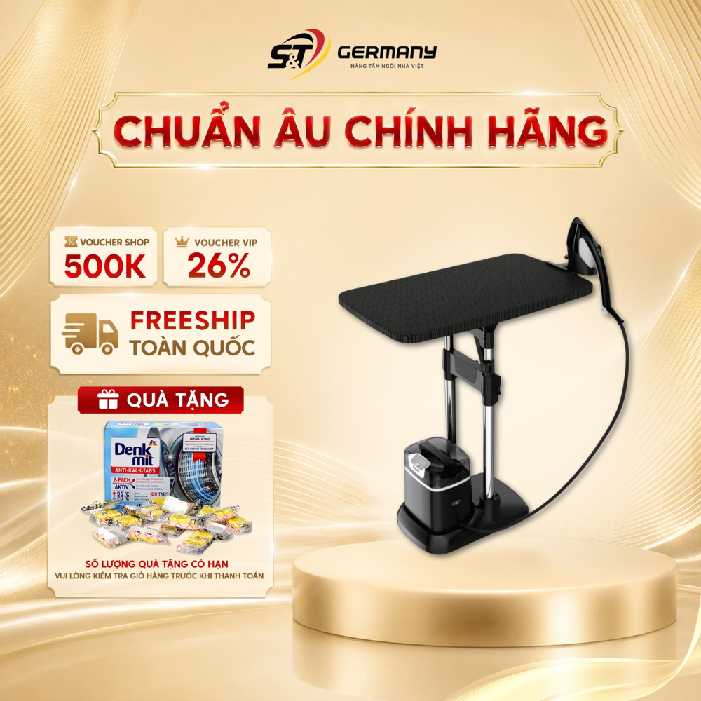 Bàn là cây hơi nước TEFAL Ixeo All in one QT1510 bàn ủi đứng hơi nước nhập Tefal Việt Nam GermanySnT