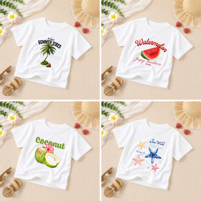 Áo phông trẻ em cộc tay BST BIỂN chất liệu vải thun Cotton mềm mịn size từ 15-42kg Loza Kids + Mã A001