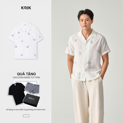 Áo Sơ Mi Nam KRIK Form Classic Chất Liệu Cao Cấp Thiết Kế Thanh Lịch Hiện Đại SC3334