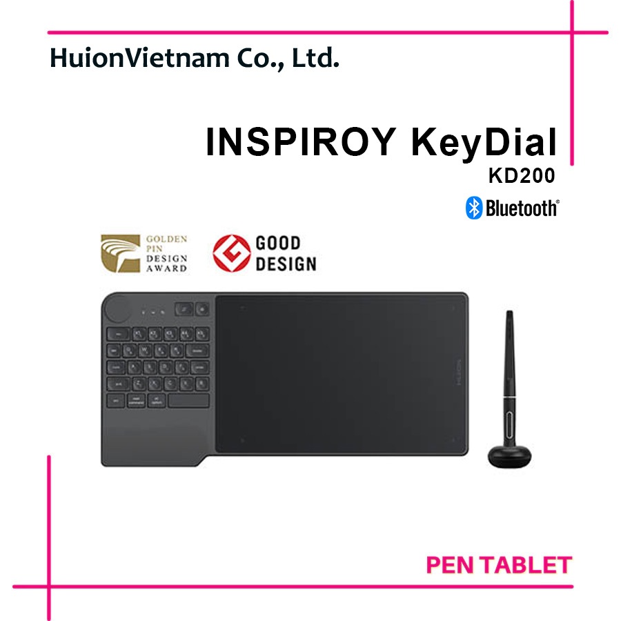 Bảng vẽ Huion KeyDial KD200