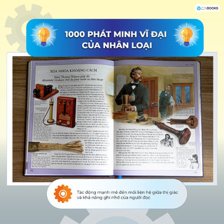 Sách - 1000 Phát Minh & Khám Phá Vĩ Đại - Roger Bridgman
