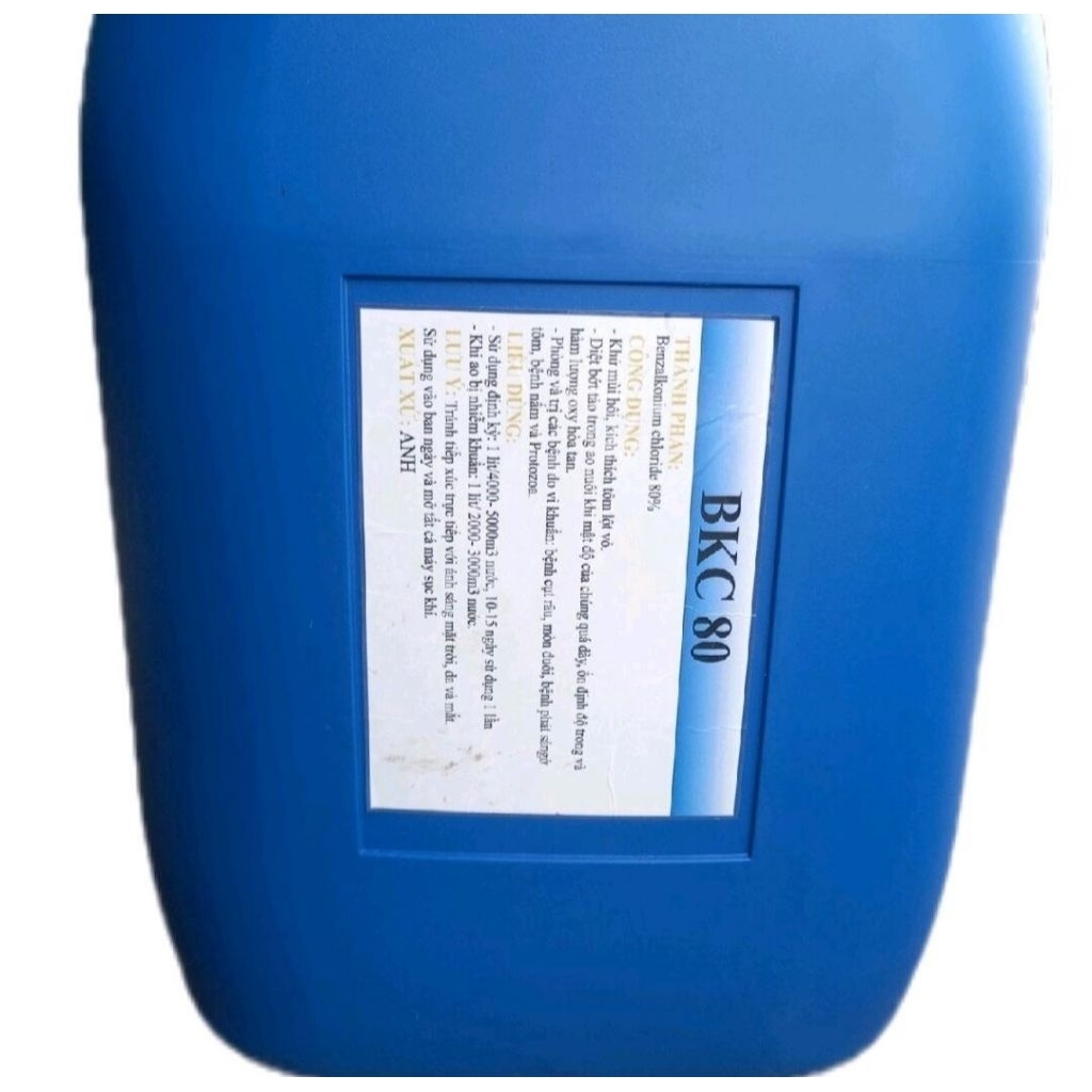 Bkc 80 can 20lit xử lý ao hồ cho tôm cá