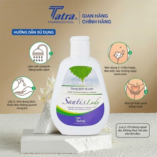 [Combo 2 Chai 100ml] Dung dịch vệ sinh phụ nữ - Santis Lady - Tatra