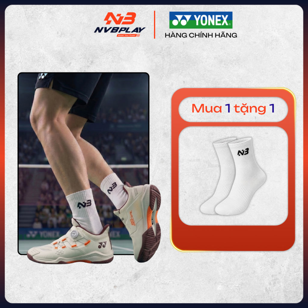 Giày Thể Thao Yonex Power Cushion 88 Dial 3 Chính Hãng - 88 Dial 3 Wide - Êm Ái, Hệ Thống Núm Vặn BO