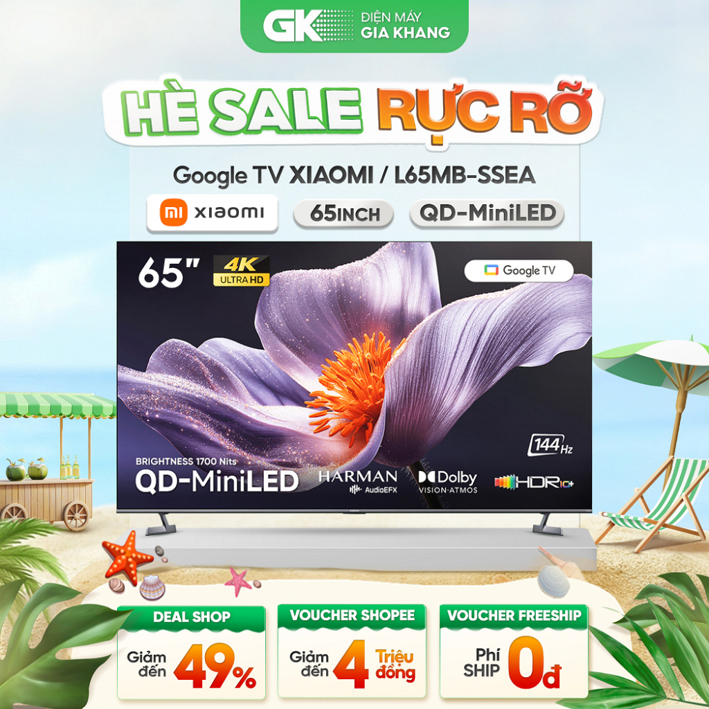 L65MB-SSEA | L65MB-APSEA | L65MB-ASEA Tivi Xiaomi 4K 65 Inch [Freeship HCM]