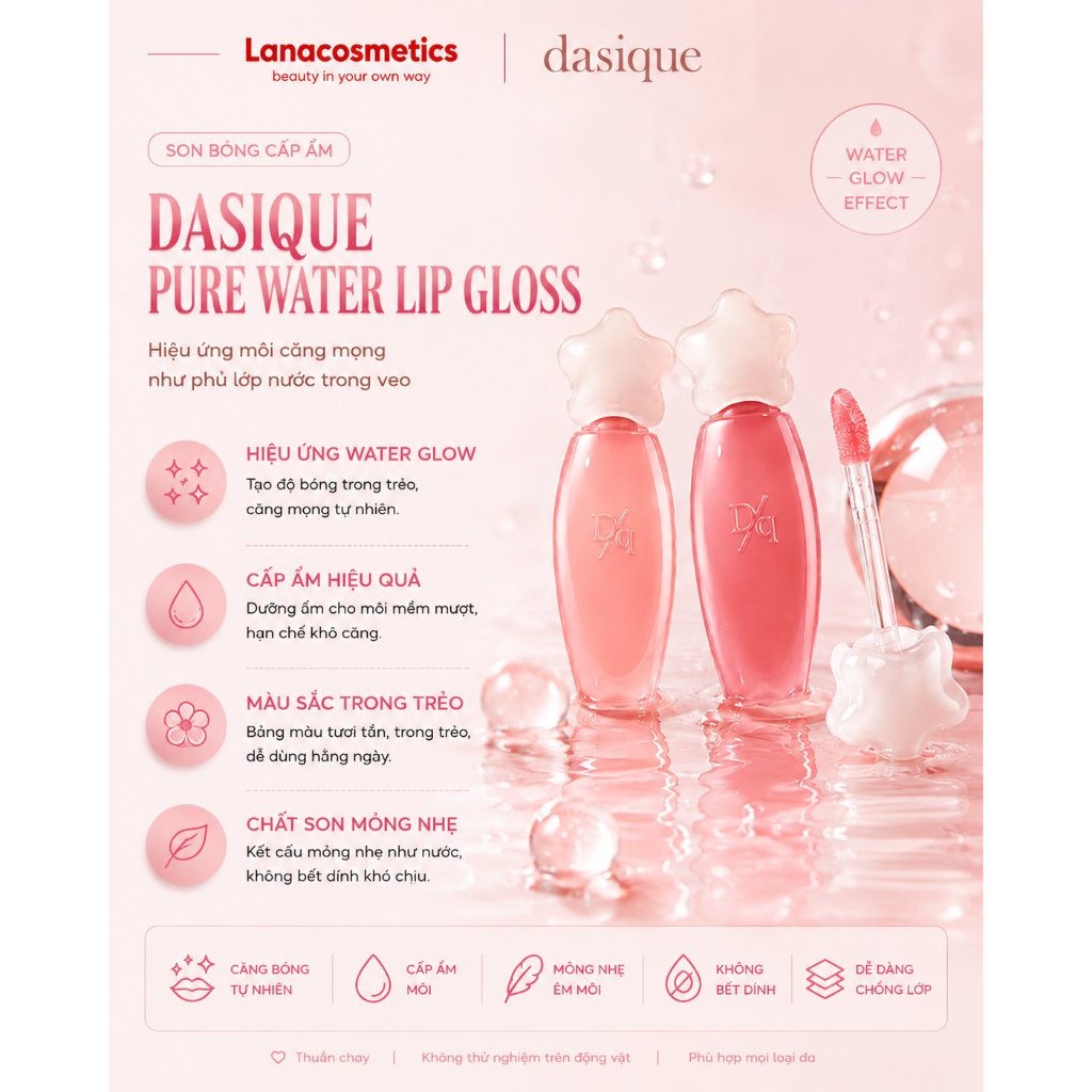 Son Dasique Pure Water Lip Gloss - 2.6g