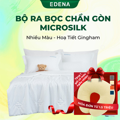 Bộ ra bọc chần gòn Edena Micro Silk