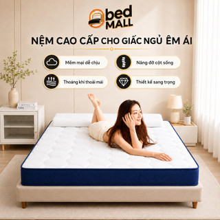 Nệm Lò Xo Túi Độc Lập BM 20cm Êm Ái Thoáng Khí Không Gây Tiếng Ồn Phù Hợp Nhiều Kiểu Giường