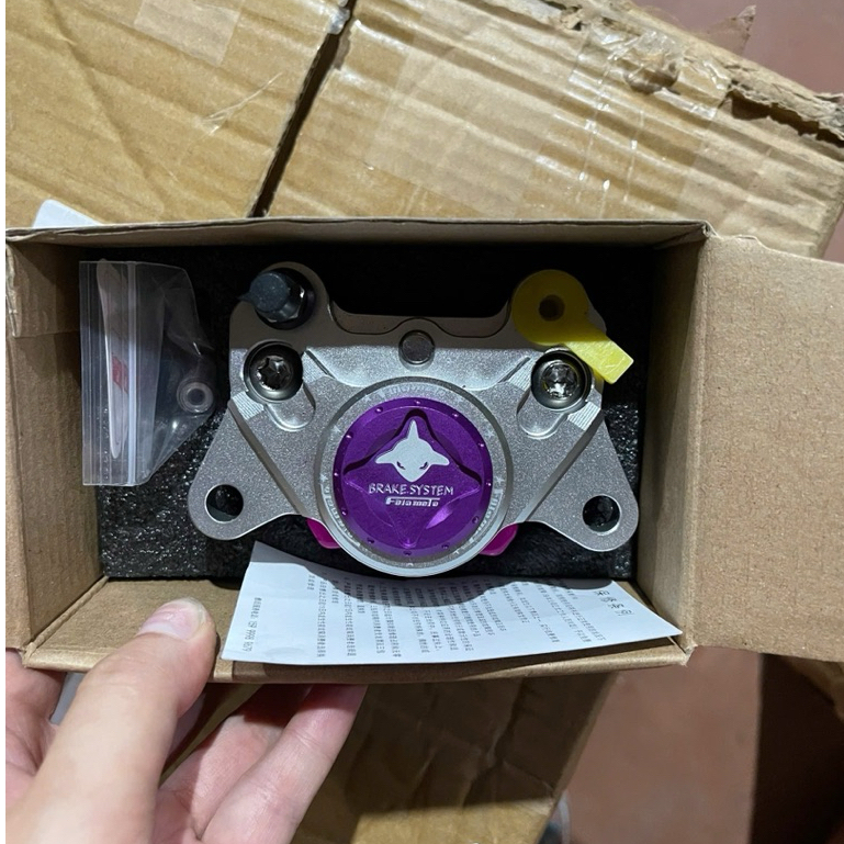 Heo dầu xe điện độ-heo cá mập 2piston