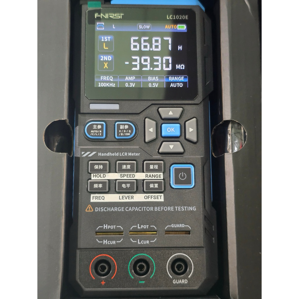 FNIRSI LC1020E phiên bản tiếng Anh quốc tế ,Máy kiểm tra LCR ESR cầm tay chính xác cao, hỗ trợ hiệu 