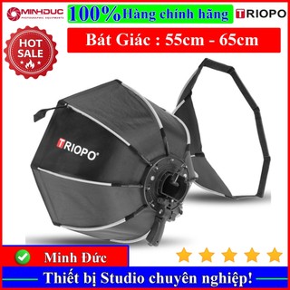 Softbox bát giác thao tác nhanh Triopo KS55, KS65, cho đèn flash speedlite KS2 cổ vuông, KS3 cổ tròn ( MINH ĐỨC )