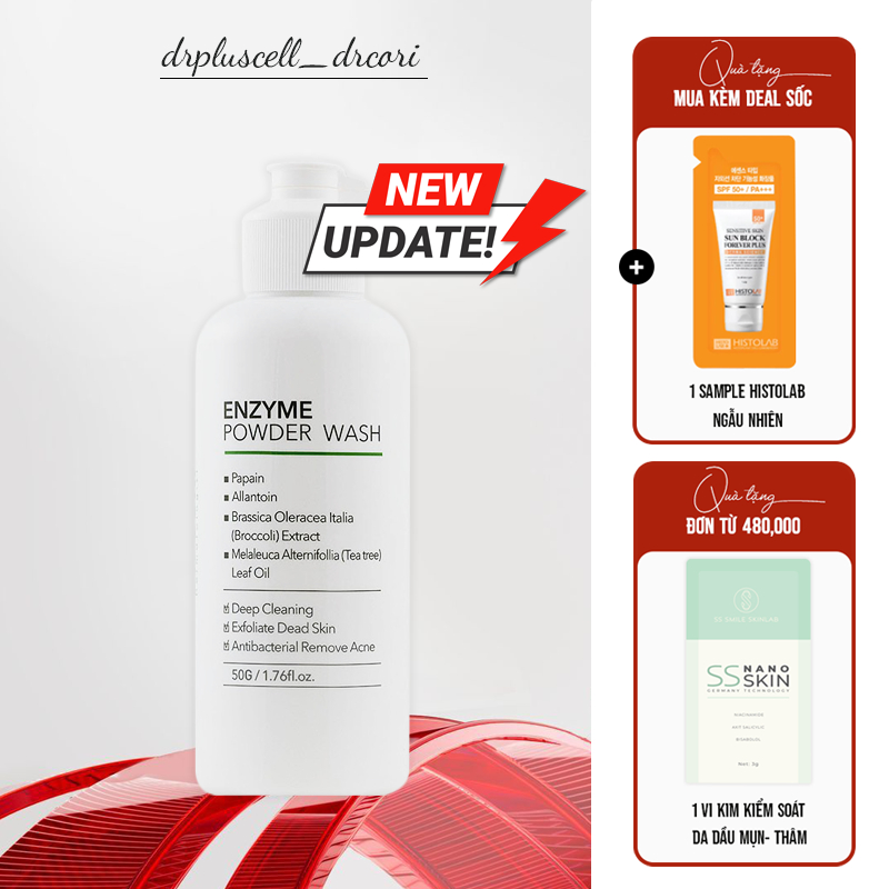 Bột rửa mặt Dr Pluscell ENZYME POWDER WASH 50g