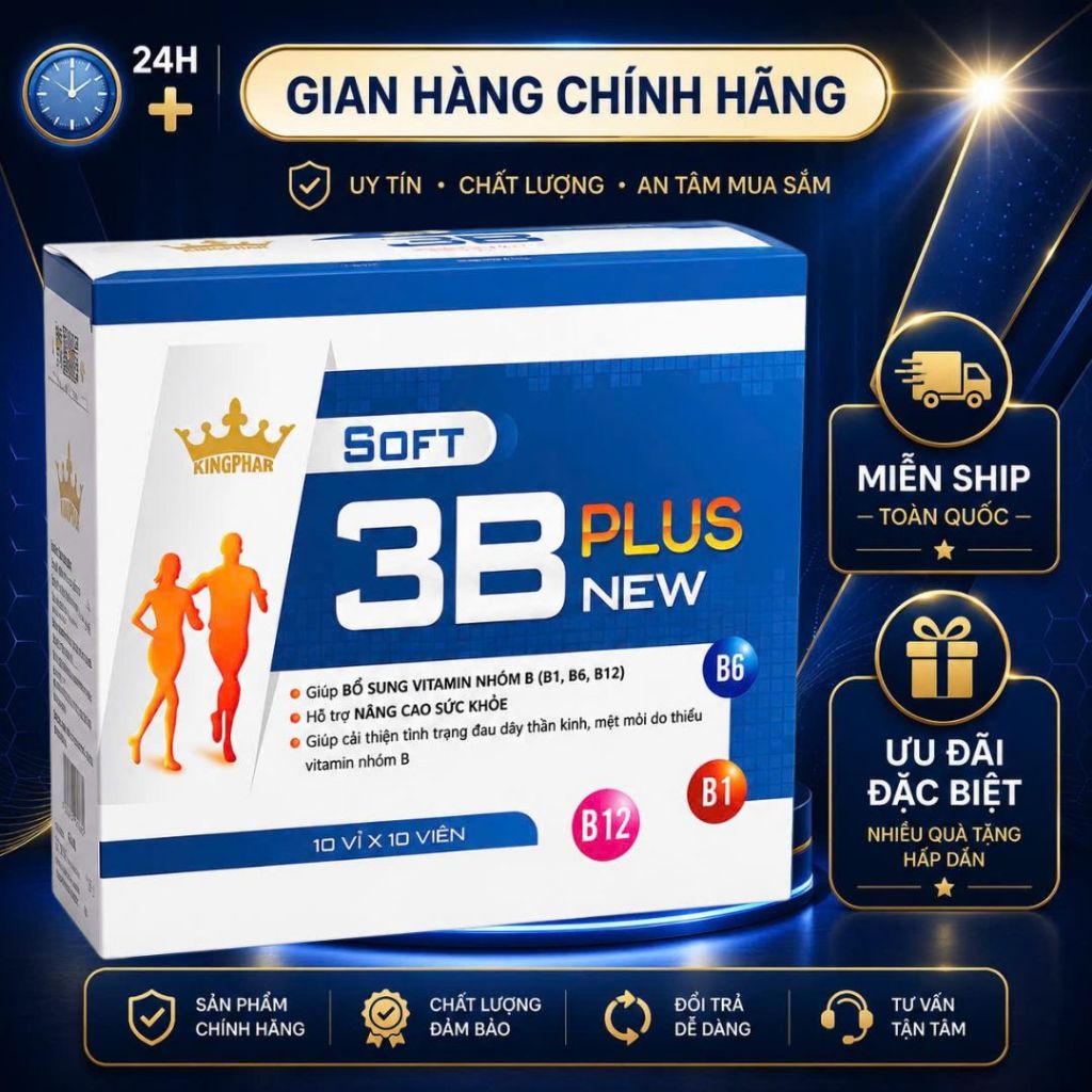 3B PLUS NEW KINGPHAR – BỔ SUNG VITAMIN NHÓM B (B1, B6, B12)