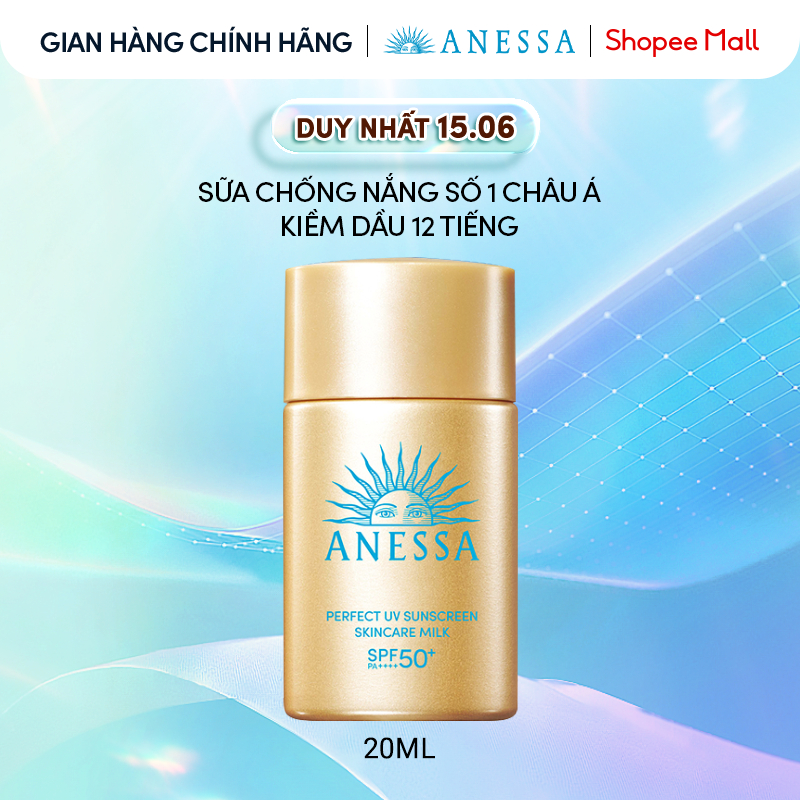 Sữa chống nắng dưỡng da kiềm dầu bảo vệ hoàn hảo Anessa Gold Milk SPF50+ PA++++ 20ml
