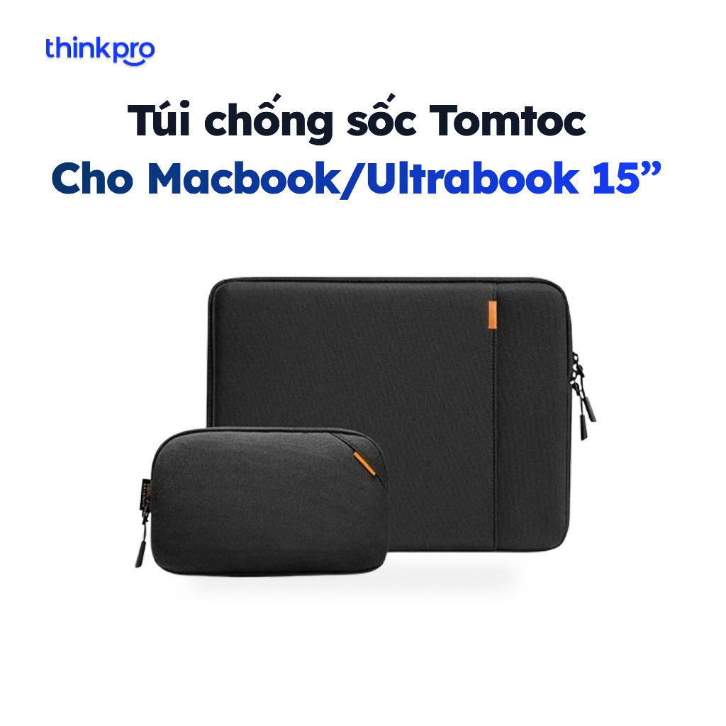 Túi Chống Sốc Cho Macbook / Ultrabook 15" Tomtoc Defender Kit Chống Sốc 360°