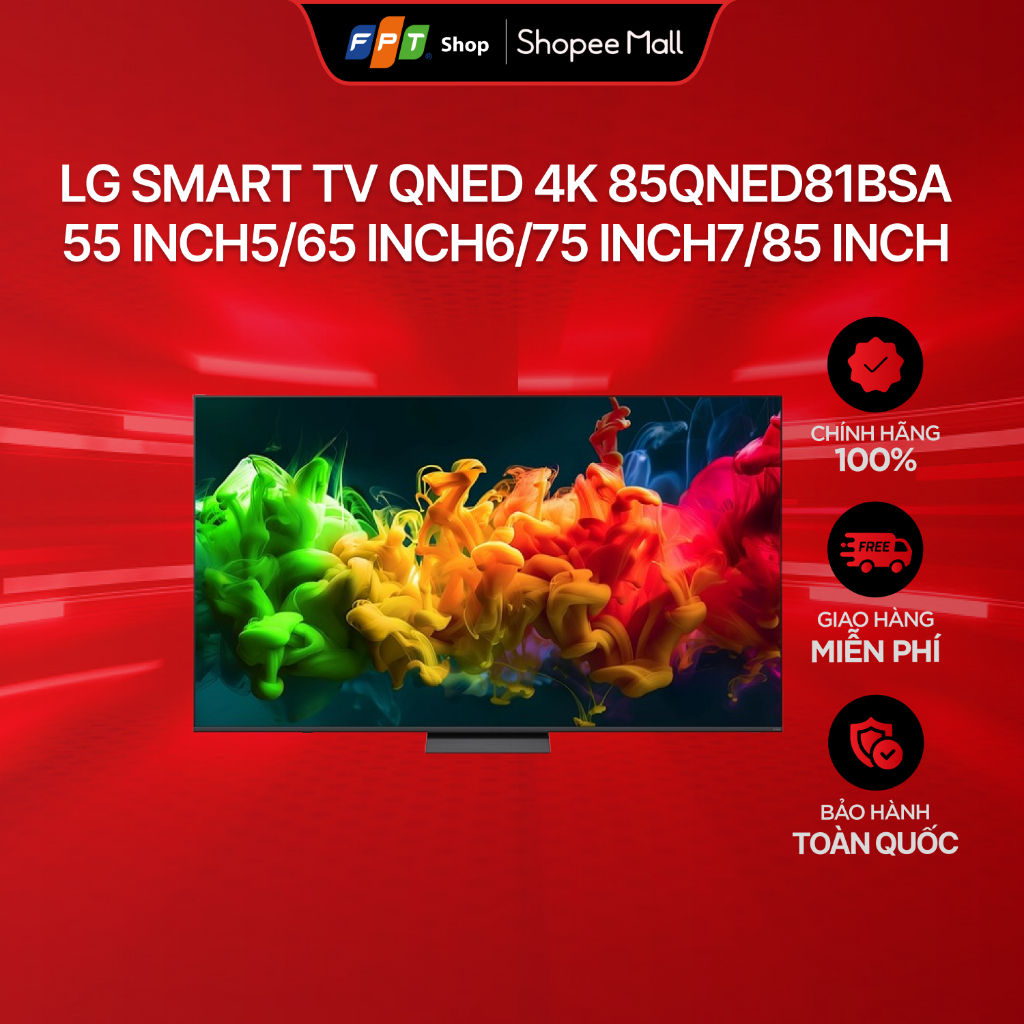 LG Smart TV QNED 4K 85QNED81BSA 55 inch/ 65 inch/ 75 inch/ 85 inch | BigBuy360 - bigbuy360.vn