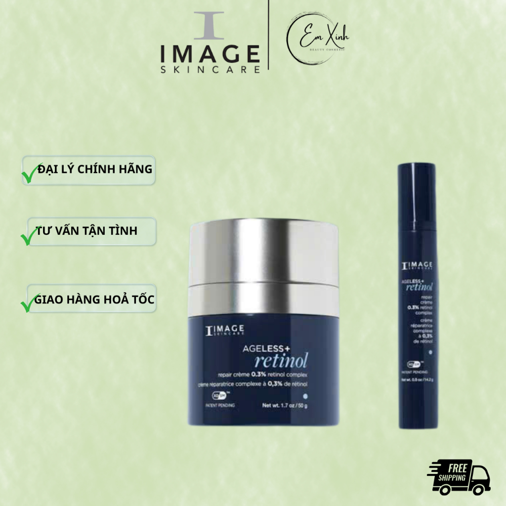 [Hàng Công Ty] Kem dưỡng Image Skincare Ageless+ Retinol Repair Cream 0.3% Retinol Complex | Căng bó