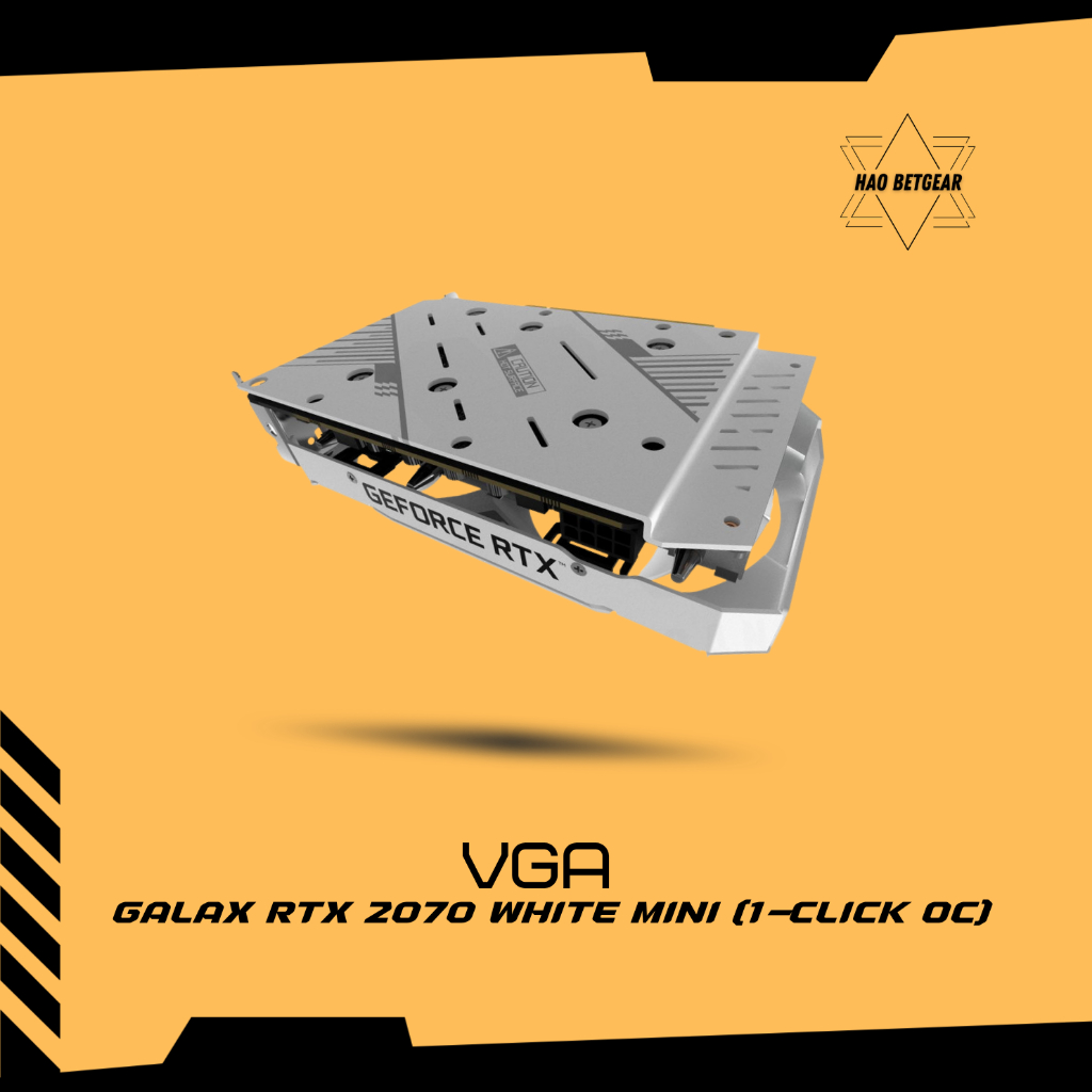 VGA Card màn hình GALAX GeForce RTX 2070 White Mini (1-Click OC) 8GB - Thiết kế ITX siêu nhỏ gọn, tông trắng cá tính | BigBuy360 - bigbuy360.vn