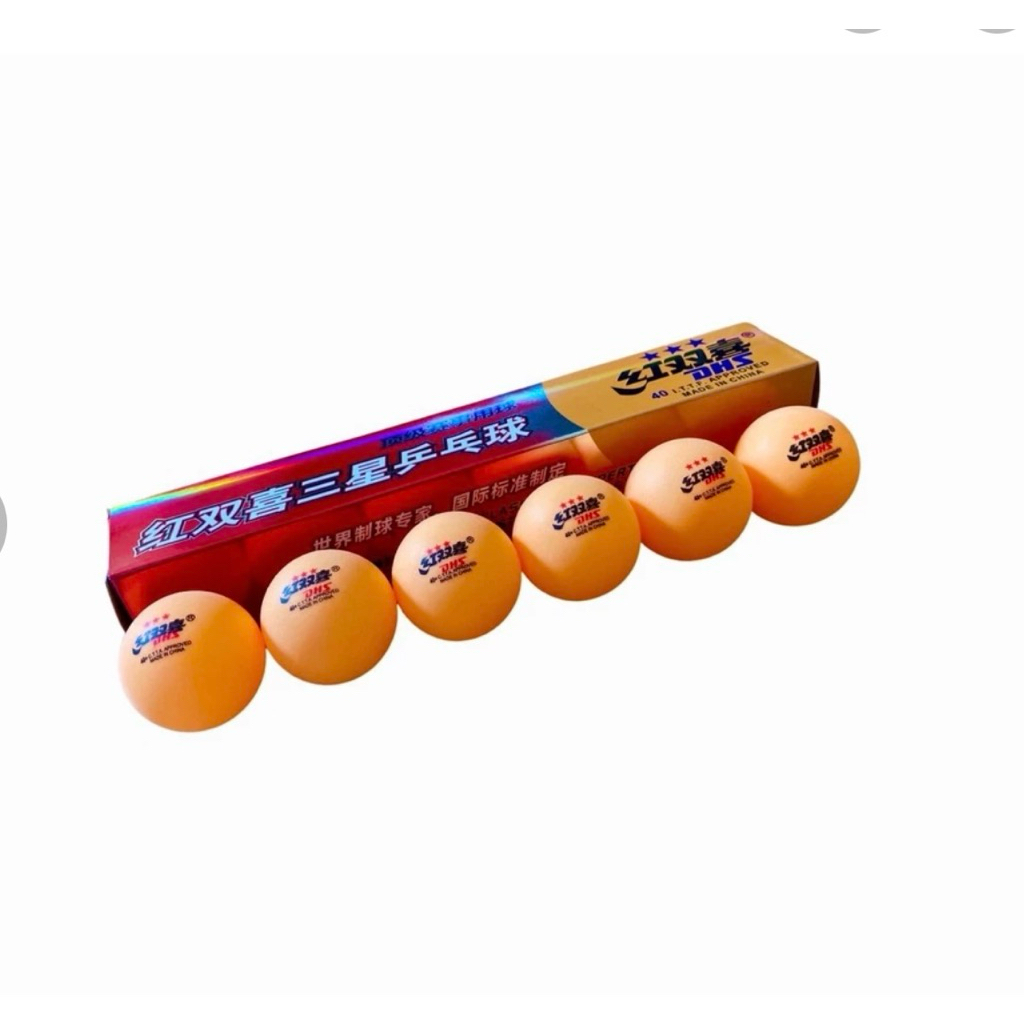 Hộp bóng bàn 6 quả DHS 3STAR Hàng loại 1