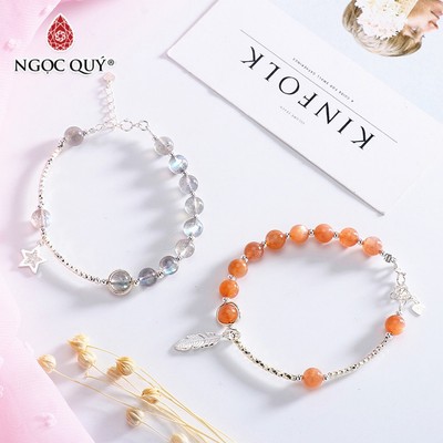 Vòng tay đá tự nhiên phối charm - Mẫu VC0956 - Ngọc Quý