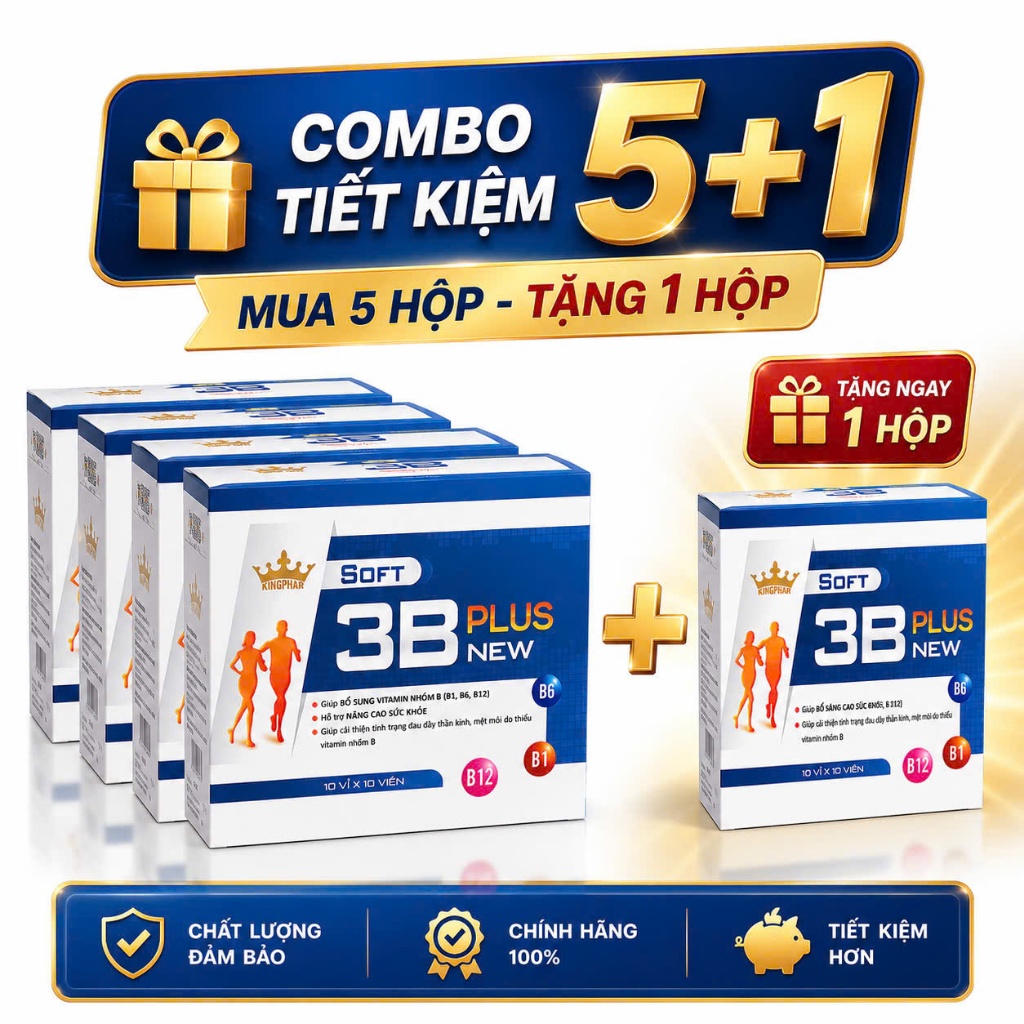 Vitamin 3B Plus New Chính Hãng – Bổ Sung Vitamin Nhóm B Hằng Ngày