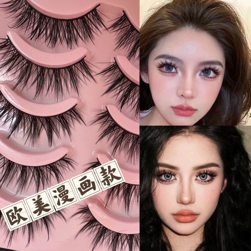Bộ 4 miếng dán mi giả và kẻ mắt kiểu Âu và Mỹ hiệu West&Month, không cần keo dán.