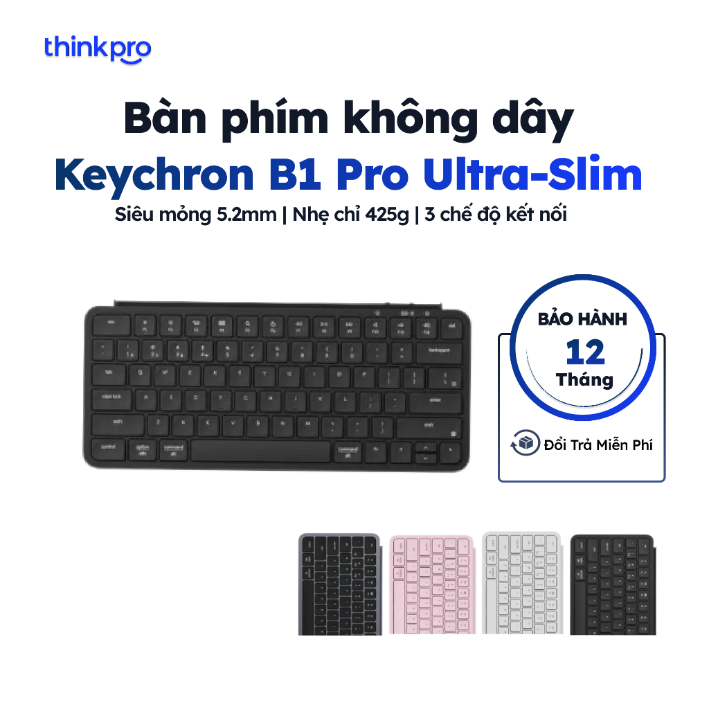 Bàn phím không dây Keychron B1 Pro Ultra-Slim 77 Keys