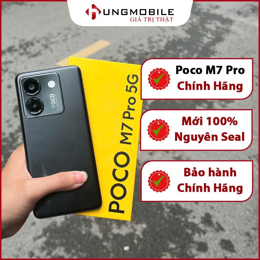 Điện thoại Poco M7 Pro 5G 8GB+256GB| Dimensity 7025 Ultra