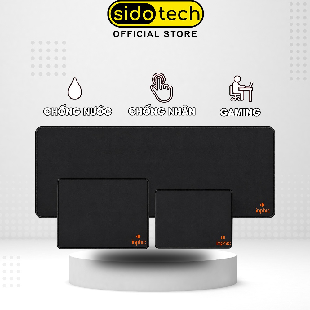 Miếng Lót Chuột Cỡ Lớn 90x40 cm SIDOTECH INPHIC Siêu Nhạy Chống Nước Cho Game Thu Chơi Game Làm Việc