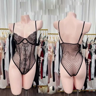 Bộ bodysuit - Set jum chấm bi gợi cảm 1391