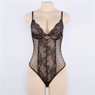 Bộ bodysuit - Set jum chấm bi gợi cảm 1391