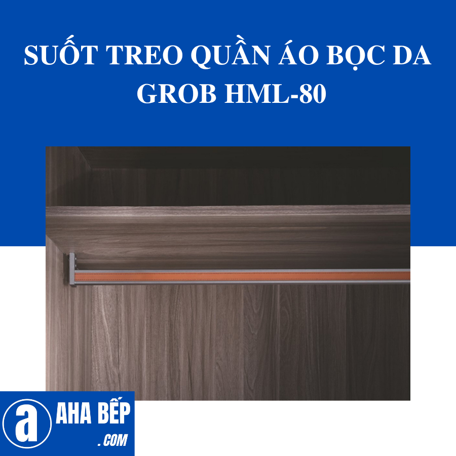 SUỐT TREO QUẦN ÁO BỌC DA  GROB HML-80
