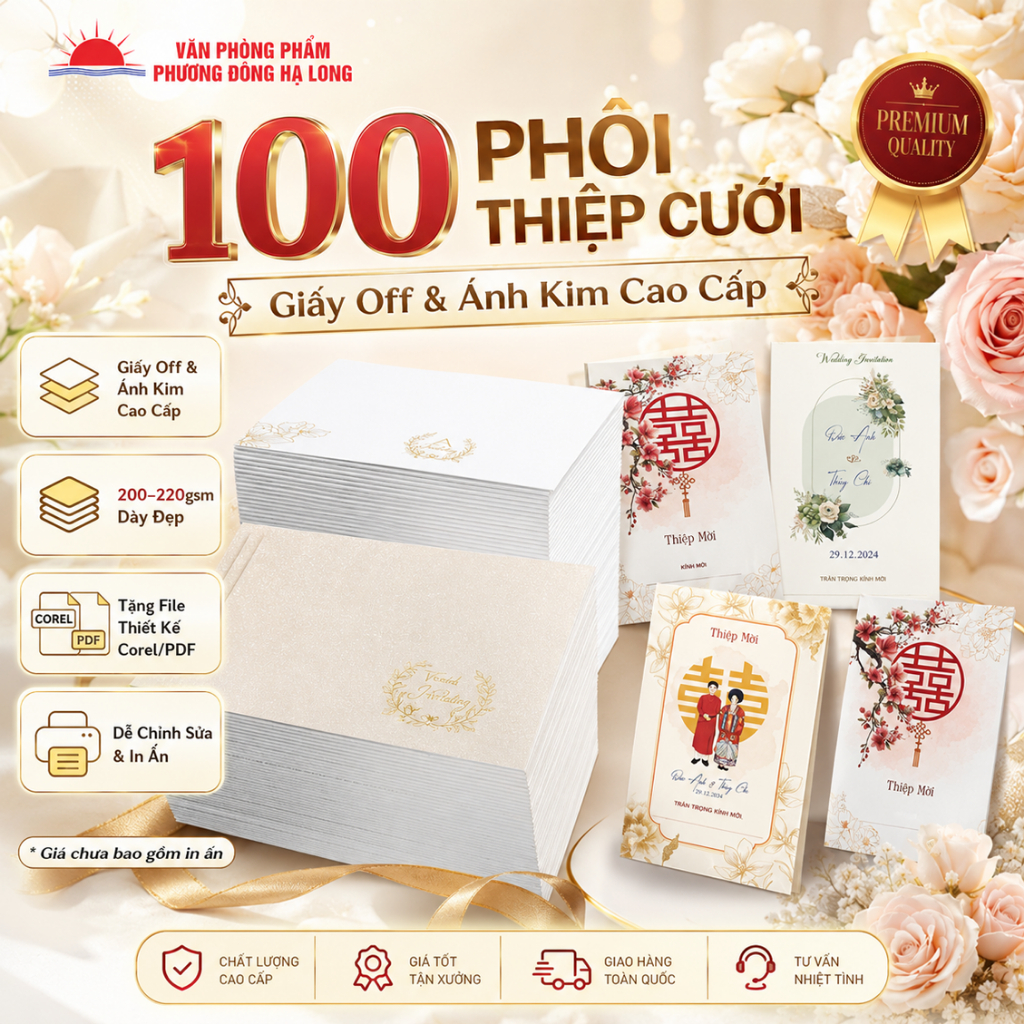 100 Phôi Thiệp Cưới Tặng File Thiết Kế