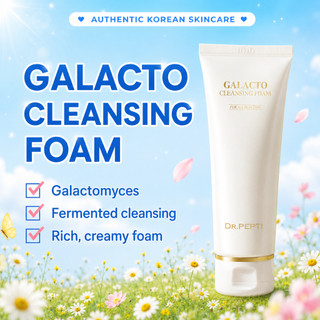 Sữa rửa mặt dưỡng ẩm dr.pepti galacto cleansing foam sạch sâu da dầu mụn kiểm soát nhờn 110ml