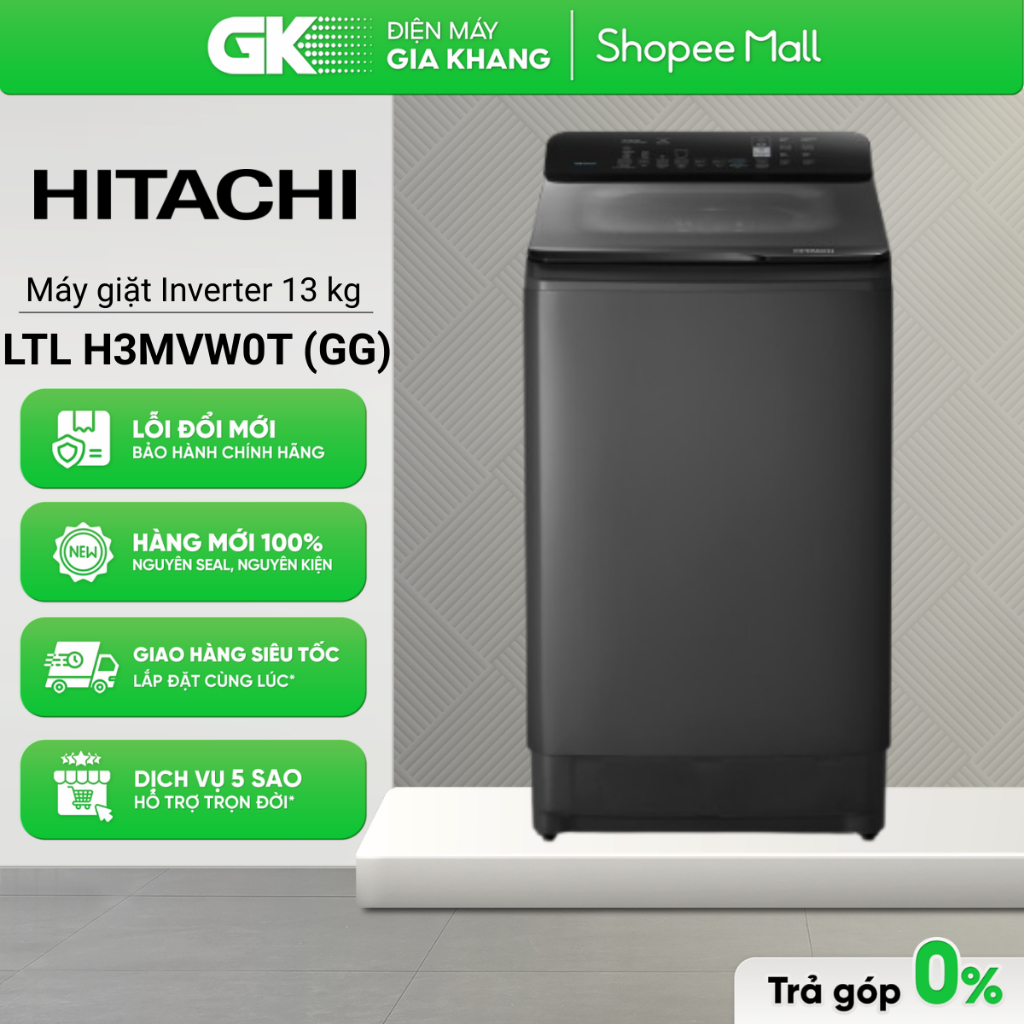 LTL H3MVW0T(GG) Máy iặt Cửa Trên Inverter 13.5kg LTL H3MVW0T GG [Toàn Quốc]